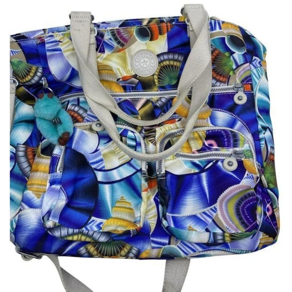 kipling multicolor nylon cross body bag